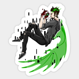 Demonic Glitch Sticker